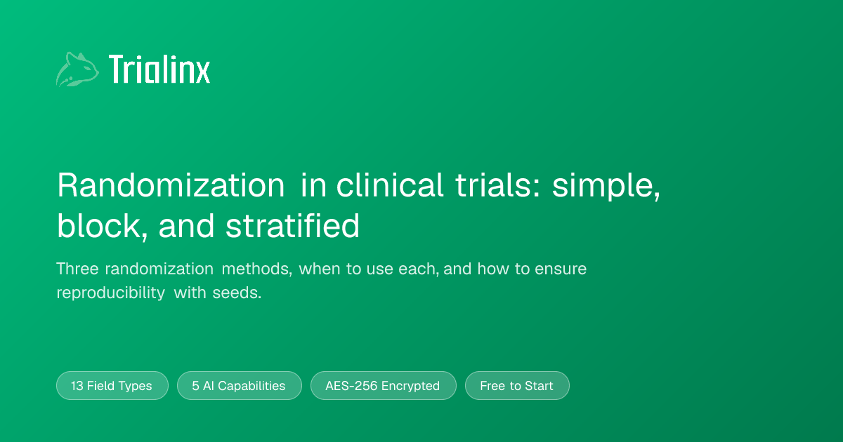 Randomization in clinical trials: simple, block, and stratified | Trialinx